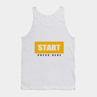 Start Button Gaming design Tank Top